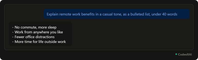 Combining Tone + Format Instructions